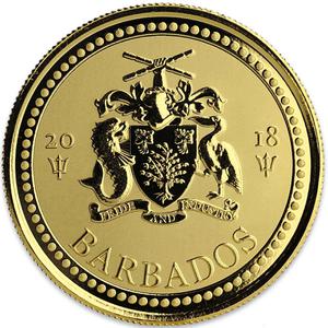 Barbados / Gold Ounce 2018 Trident - obverse photo