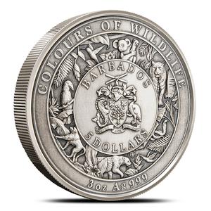 Barbados / Silver Three Ounces 2024 Jaguar - obverse photo