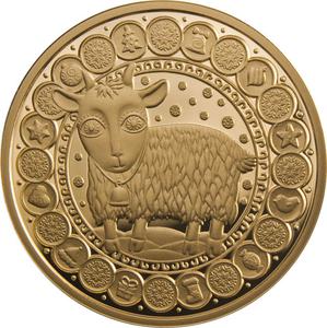 Belarus / Half Ounce Gold 2011 Capricorn - reverse photo
