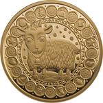 Belarus / Half Ounce Gold 2011 Capricorn - reverse photo