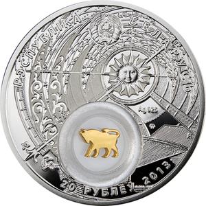 Belarus / One Ounce Silver 2013 Taurus - obverse photo