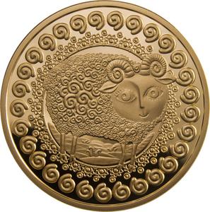 Belarus / Half Ounce Gold 2011 Aries - reverse photo