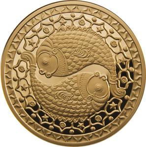 Belarus / Half Ounce Gold 2011 Pisces - reverse photo
