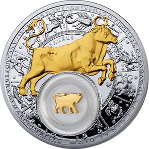 Belarus / One Ounce Silver 2013 Taurus - reverse photo