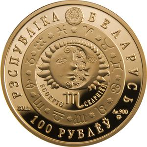 Belarus / Half Ounce Gold 2011 Scorpio - obverse photo