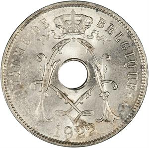 Belgium / Twenty-five Centimes 1922 French - obverse photo