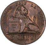 Belgium / Five Centimes 1856 - reverse photo