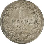 Belgium / One Franc 1844 - reverse photo