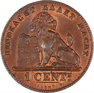 Belgium / One Centime 1894 Flemish - reverse photo