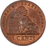 Belgium / One Centime 1894 Flemish - reverse photo