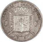 Belgium / One Franc 1887 Flemish - reverse photo
