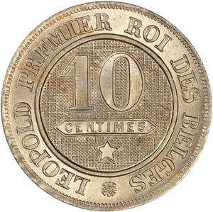 Belgium / Ten Centimes 1861 - obverse photo