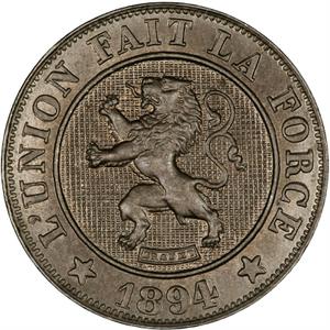Belgium / Ten Centimes 1894 French - obverse photo