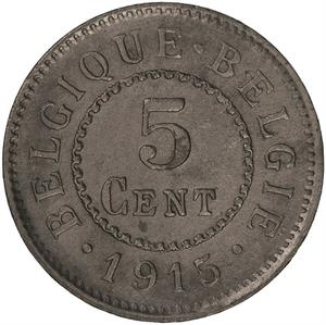 Belgium / Five Centimes 1915 - reverse photo