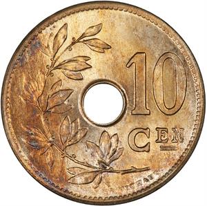 Belgium / Ten Centimes 1904 Flemish - reverse photo