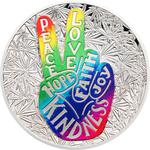 Silver Ounce 2019 Peace and Love: Photo Coin, Benin, Silver Ounce 2019 Peace and Love / thumbnail