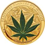 Benin / One Hundred Francs 2010 Canabis Sativa / Gilded - reverse photo
