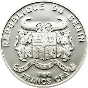 Benin / One Hundred Francs 2011 Rosa Indica Fragrans - obverse photo