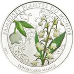 One Hundred Francs Silver 2011 Lily of the Valley: Photo Coin, Benin, One Hundred Francs Silver 2011 Lily of the Valley / thumbnail