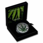 Silver Ounce 2021 Cannabis Sativa: Photo Coin, Benin, Silver Ounce 2021 Cannabis Sativa / thumbnail