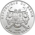 One Thousand Francs 2011 Lake Baikal: Photo Coin, Benin, One Thousand Francs 2011 Lake Baikal / thumbnail