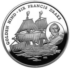 Benin / One Thousand Francs 2003 Sir Francis Drake - reverse photo