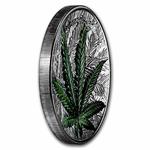 Silver Ounce 2021 Cannabis Sativa: Photo Coin, Benin, Silver Ounce 2021 Cannabis Sativa / thumbnail