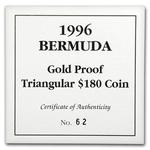Gold Five Ounces 1996 Bermuda Triangle: Photo Coin, Bermuda, Gold Five Ounces 1996 Bermuda Triangle / thumbnail