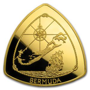 Bermuda / Gold Five Ounces 1996 Bermuda Triangle - reverse photo