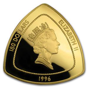 Bermuda / Gold Five Ounces 1996 Bermuda Triangle - obverse photo