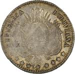 One-fifth Boliviano 1864: Photo Coin, Bolivia, One-fifth Boliviano 1864 / thumbnail