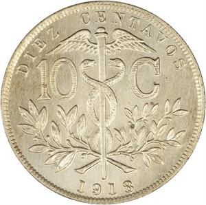 Bolivia / Ten Centavos 1918 - reverse photo