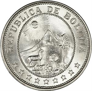 Bolivia / Fifty Centavos 1939 - obverse photo