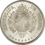 Bolivia / One Boliviano 1872 - obverse photo