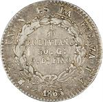 One-tenth Boliviano 1865: Photo Coin, Bolivia, One-tenth Boliviano 1865 / thumbnail