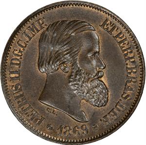 Brazil / Twenty Reis 1869 - obverse photo