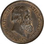 Twenty Reis 1869: Photo Coin, Brazil, Twenty Reis 1869 / thumbnail
