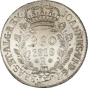 Brazil / Nine Hundred and Sixty Reis 1818 - obverse photo