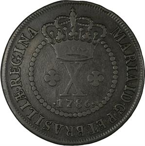 Brazil / Ten Reis 1786 - obverse photo
