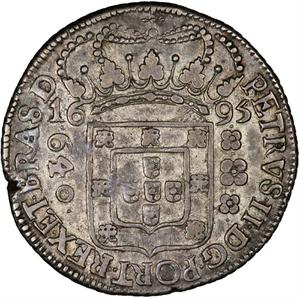 Brazil / Six Hundred and Forty Reis 1695 - obverse photo