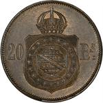 Twenty Reis 1869: Photo Coin, Brazil, Twenty Reis 1869 / thumbnail