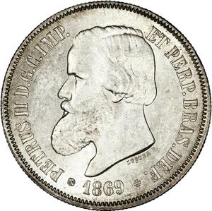 Brazil / Two Thousand Reis 1869 - obverse photo