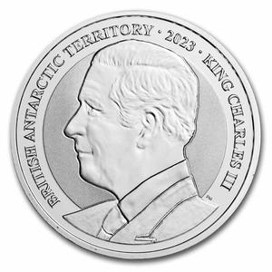 British Antarctic Territory / Silver Ounce 2023 Emperor Penguin - obverse photo
