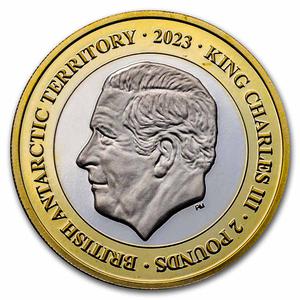 British Antarctic Territory / Two Pounds 2023 Glaciers - Mars - obverse photo