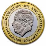 Two Pounds 2023 Glaciers - Mars: Photo Coin, British Antarctic Territory, Two Pounds 2023 Glaciers - Mars / thumbnail
