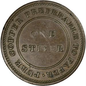 British Guiana / One Stiver Token 1838 - reverse photo