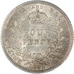 Four Pence 1891: Photo Coin, British Guiana, Four Pence 1891 / thumbnail