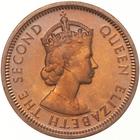 One Cent (Smaller): Photo Proof Coin - 1 Cent, British Honduras (Belize), 1954