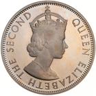 Fifty Cents (CuproNickel): Photo Proof Coin - 50 Cents, British Honduras (Belize), 1954