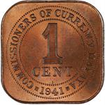 One Cent 1941: Photo Coin, Malaya, British, One Cent 1941 / thumbnail